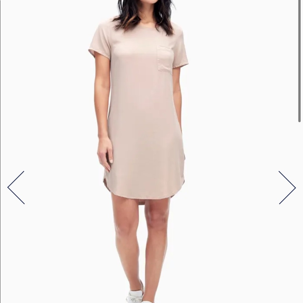 Splendid NWT t-shirt dress pink beige size large